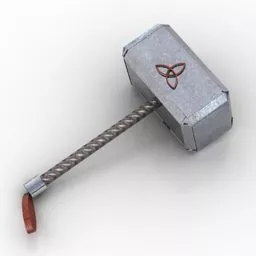 Lowpoly Hammer Thor 3d model