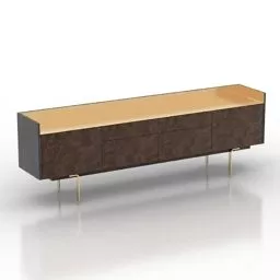 Locker Wardrobe Shelf Combine 3d model