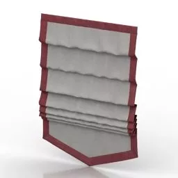 Grey Roman Curtain 3d model