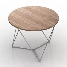 Round Table Stem 3d model