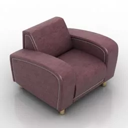 Single Armchair Jaguar Design 3d model