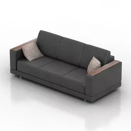 Grey Sofa Turio 3d model