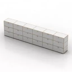 Rustic Steel Locker 3d model