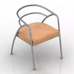 Outdoor Armchair Simple Style 3d model