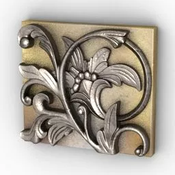 Decor Carved Floral Top 3d model