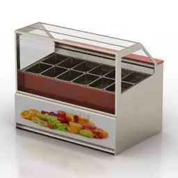 Refrigerator Supermarket 3d model