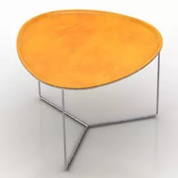 Yellow Table Valet 3d model