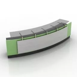 Company Rack Reception 3d model