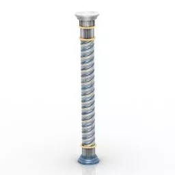 Incised Iron Column 3d model