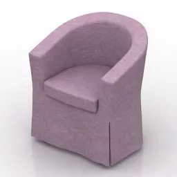 Tub Armchair Oktavia 3d model