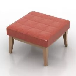 Square Seat Klimt 3d model