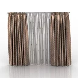 Home Door Curtain 3d model