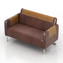 Leather Sofa Stiven Furniture 3d model