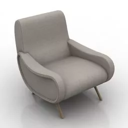 Single Armchair Cassina V1 3d model