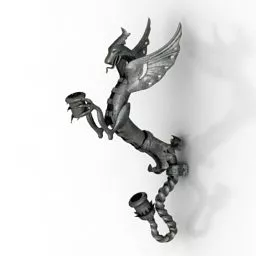 Candlestick Dragon Shaped 3d model