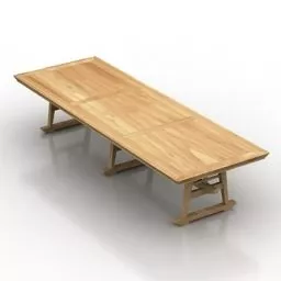 Table Garden Bench Furniture 3d model