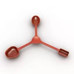 Three Spoon 3d model