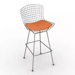 Modern Chair Bar Bertoia 3d model