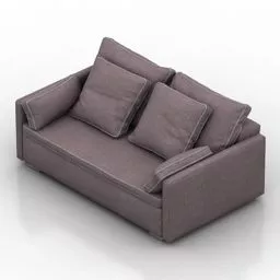 Sofa Blanche Loveseat 3d model
