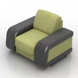 Singe Armchair Viola 3d model