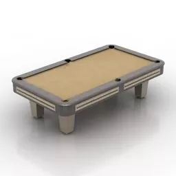 American Pool Billiard Table 3d model