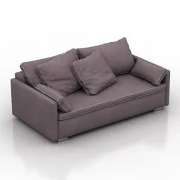 Two Seaters Sofa Blanche Sani 3d model