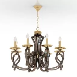 Candles Luster Vintage Donolux 3d model