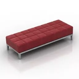 Fabric Seat Bench 3d model