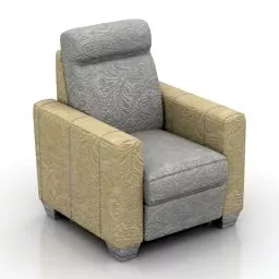 Single Armchair Bruklin 3d model