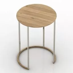 Table Ascot Round Shaped 3d model