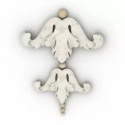 Floral Decor Molding 3d model