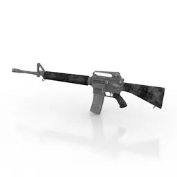 Silver Shot Gun 3d model