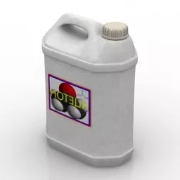 Jerrycan Plastic Material 3d model