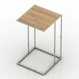 Wood Rack With Stand 3d model