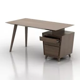 Desk Cabinet Combine 3d model