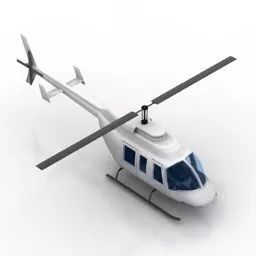 Crashed Black Hawk Helicopter 3d model
