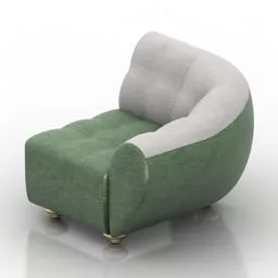 Single Sofa Globus 3d model