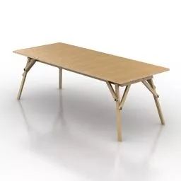Table Atelier Wooden 3d model Table Atelier Wooden 3d model