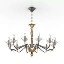 Luster Lampex Two Bulbs 3d model
