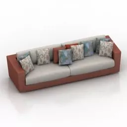 Sofa Modern Living Space 3d model