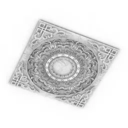 Rosette Molding Decoration 3d model
