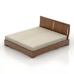 Bedroom Topmebel Double Bed 3d model