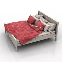 Bed Cranberry Style 3d model
