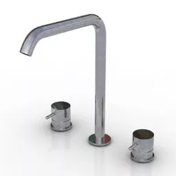 Old Rustic Water Tap 3d model