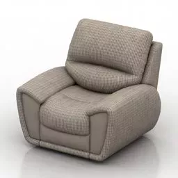 Single Armchair Blanche Habana 3d model