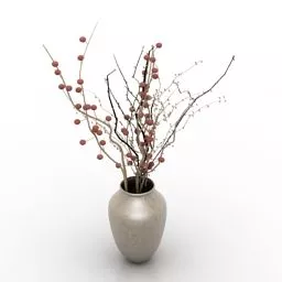 Vase Dry flower 3d model