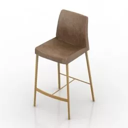 Bar Chair Jori Perla Leather 3d model Bar Chair Jori Perla Leather 3d model
