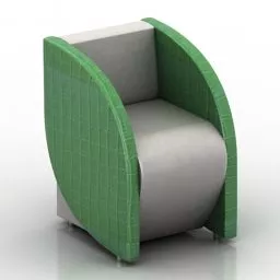 Wood Armchair Visio 3d model