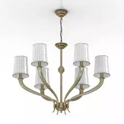 Luster Dipper Oval Slice Shade 3d model