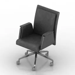 Grey Armchair Jason Walter Knoll 3d model